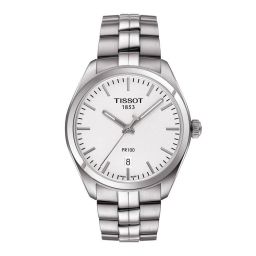 Tissot PR100 Silver Dial Stainless Steel Men's Watch T1014101103100