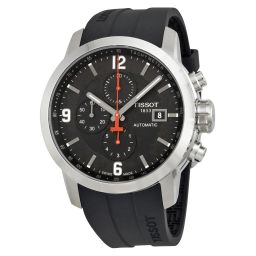 Tissot PRC 200 Automatic Black Dial Black Rubber Men's Watch T0554271705700