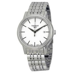 Tissot T-Classic Carson White Dial Stainless Steel Men's Watch T0854101101100