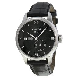 Tissot T-Classic Le Locle Black Dial Black Leather Men's Men's Watch T0064281605800