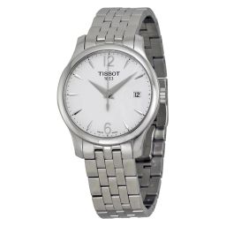 Tissot Tradition Silver Dial Stainless Steel Ladies Watch T0632101103700