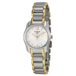 Tissot T-Wave Mother of Pearl Dial Two-tone Ladies Watch T0232102211700