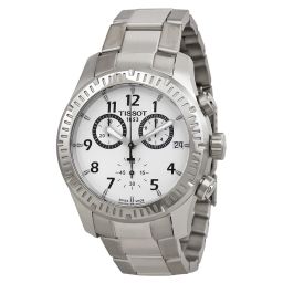 Tissot V8 Chronograph Silver Dial Stainless Steel Men's Watch T0394171103700