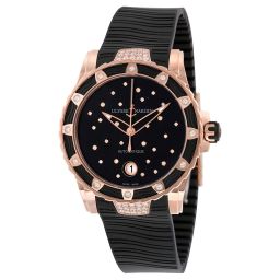 Ulysse Nardin Lady Diver 2014 Black Dial Black Rubber Ladies Watch 8156-180E-3C/22