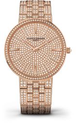 Vacheron Constantin Traditionnelle 18 Carat Pink Gold Diamond Pave Dial Men's Watch 81575/V02R-9275