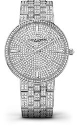 Vacheron Constantin Traditionnelle 18 Carat White Gold Diamond Pave Dial Men's Watch 81575/V02G-9274