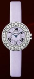Cartier Love 18kt White Gold Lilac Dial Ladies Watch WE801431