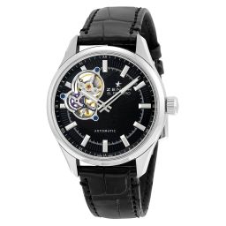 Zenith El Primero Synopsis Automatic Black Dial Black Leather Men's Watch 032170461321C714